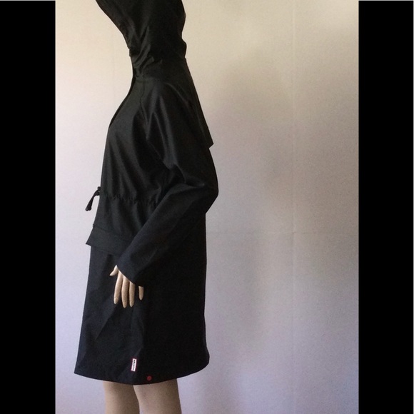 NEW HUNTER (Size S) Original Lightweight Rubberized Waterproof Parka, Black - Picture 9 of 16